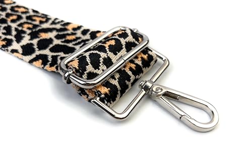 Purse Strap Replacement for Crossbody Bags & Handbags - color: Beige Black Leopard, size: 1-1/2 Inch Wide
