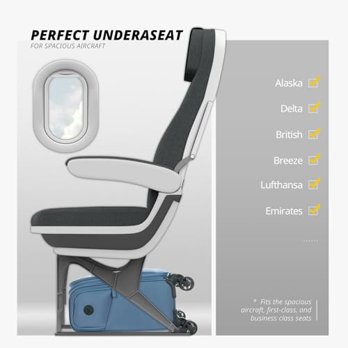 Verage Underseat Carry On Luggage with Wheels,14.5-Inch,Coast Blue - color: Coast Blue, size: 14.5-Inch Plus Underseat