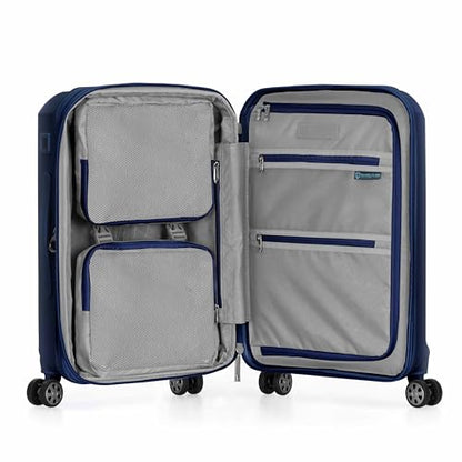 Traveler's Choice Pagosa Hardshell Expandable Luggage with Spinner Wheels, Navy, 22-Inch Carry-on - color: Navy, size: 22-Inch Carry-on