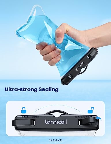 Lamicall Waterproof Phone Pouch Floating - [2 Pack][ Soft Click ] - color: Float White & Float White