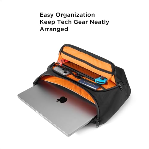 ALPAKA Bravo Sling Max 8L RFID-Blocking Sling Laptop Bag - color: Black