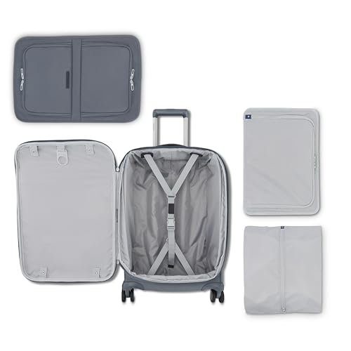 Samsonite Elevation Plus 22-Inch Carry-On - Expandable Softside Spinner Luggage - Slate - color: Slate, size: Expandable Carry-On