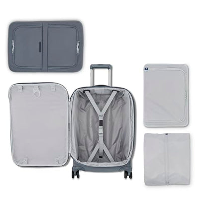 Samsonite Elevation Plus 22-Inch Carry-On - Expandable Softside Spinner Luggage - Slate - color: Slate, size: Expandable Carry-On