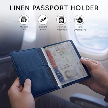 Linen Passport Holders, Set Of 2, Liberty Eagle - color: 1227 - Liberty Eagle