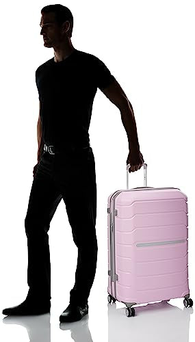 Samsonite Freeform 2-Piece Luggage Set - Carry-On & Large Checked Luggage with Dual Spinner Wheels - Durable Polypropylene Hardshell - TSA Lock, Airline-Approved - Expandable Hard Shell - Pink Rose - color: Pink Rose, size: 2-Piece Set (Carry-on/Large)