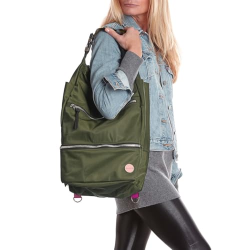 shortyLOVE Boxer Large Travel Backpack, Army Green - color: Army Green