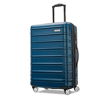 Samsonite Omni 2 Hardside Expandable Luggage with Spinner Wheels, Checked-Medium 24-Inch, Lagoon Blue - color: Lagoon Blue, size: Checked-Medium Spinner