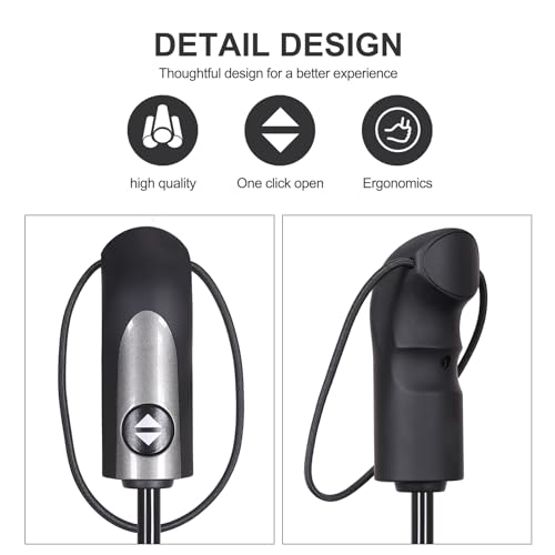 54 inch Large Compact Travel Umbrella 3 Folding Umbrellas for Rain Oversized Auto Open Close Foldable Vented Double Windproof Telescopic 9 Ribs Sturdy Large Size - color: Checked(293)