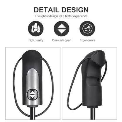 54 inch Large Compact Travel Umbrella 3 Folding Umbrellas for Rain Oversized Auto Open Close Foldable Vented Double Windproof Telescopic 9 Ribs Sturdy Large Size - color: Checked(293)
