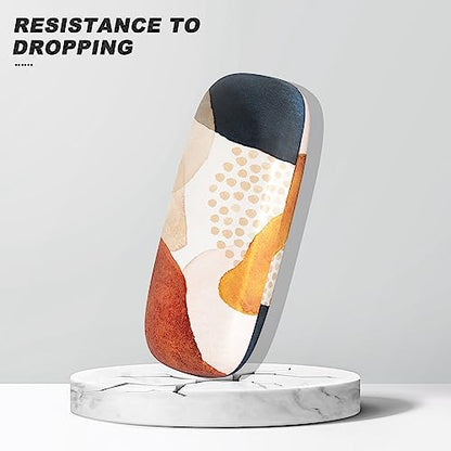 Eyeglasses Case, Hard Shell Protective Case for Glasses, Unisex for Women Men - color: Abstract Spots