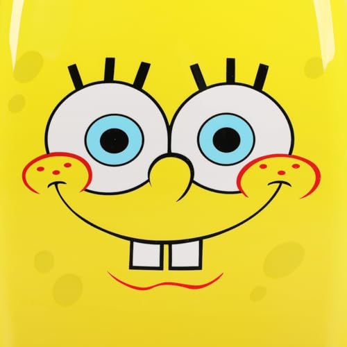 Bioworld Spongebob Squarepants Face 16.5" Youth 2-Wheel Luggage - color: Spongebob Face Yellow