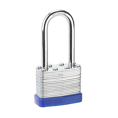 Lock, 1-9/16" (40mm) Laminated Keyed Padlocks，keyed Alike Locks, 2 inch Long Shackle Locks- Pack of 24 - color: Pack of 24 (Long)