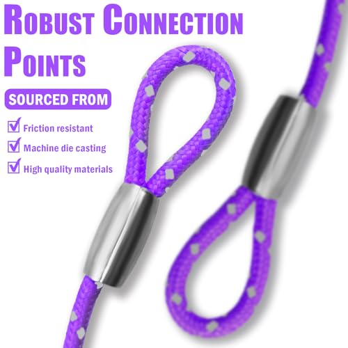 0.13IN Security Steel Cable Bike Lock Cable - color: Purple, size: 4ft（2Pack）