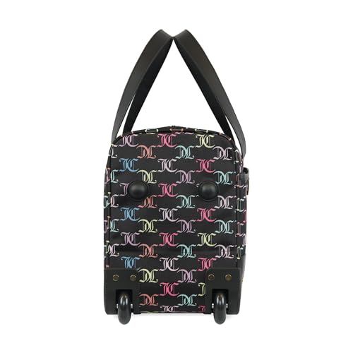 Juicy Couture Sahara 22in Rolling Duffel - color: BLACK MULTI JC TILE