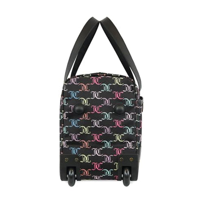 Juicy Couture Sahara 22in Rolling Duffel - color: BLACK MULTI JC TILE