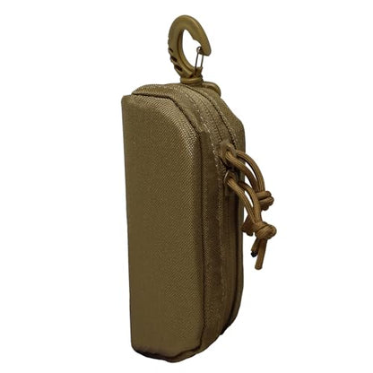 Tactical Molle Glasses Case Tactical Eyeglasses Case Shockproof Sunglasses Carrying Protective Box with Clip - color: Khaki