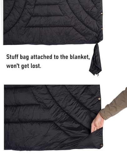 iClimb 3M Thinsulate Insulation Warm Camping Blanket Ultralight Compact - color: Light Grey, size: 72.8” × 55”, 1.52 lb