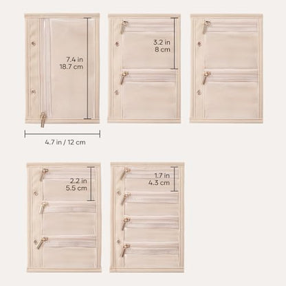 Lolalet Travel Jewelry Organizer Case -5 Pcs - color: 5Pcs Bag, size: L