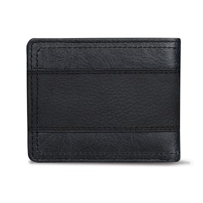 Columbia Mens RFID Slim Bifold Wallet With ID Window Black Two Tone - color: Black Two Tone
