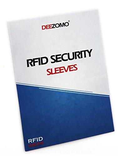 RFID Blocking Sleeves (10 RFID Blocking Sleeves, 5 Unique Designs) Identity Theft Protection Travel Case Set (American Element) (Side Load) - color: Side Load