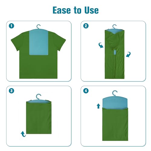 BoxLegend Shirt Folder Enlarged Clothes Folding Board with Hook Plus | Shirt Folding Board Durable T Shirt Folder - color: Blue, size: Medium