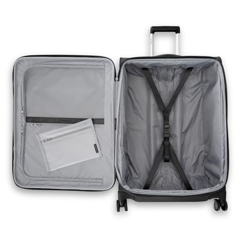 Samsonite UpLIFT Lightweight Large Checked Softside 3-Piece Luggage Set with Spinner Wheels - Expandable - Airline-Approved, Polyester Soft Suitcase for Ultra Light Travel - Black - color: Black, size: 3-Piece Set (CO/MD/LG)