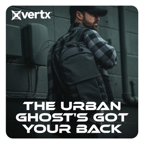Vertx Urban Ghost Tactical Backpack (20L) – Durable Ripstop CCW Carry Pack with Rapid Access Tab, Lockable Zippers, It's Black - One Size - color: It's Black - 20l, style: Urban Ghost Pack 20l