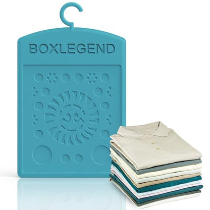 BoxLegend Shirt Folder Enlarged Clothes Folding Board with Hook Plus | Shirt Folding Board Durable T Shirt Folder - color: Blue, size: Medium