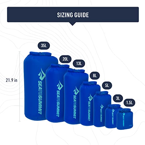 Sea to Summit Lightweight Dry Bag, Multi-Purpose Dry Storage - color: Surf Blue, style: 8 Liter
