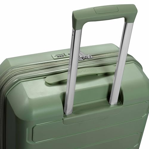 Traveler's Choice Pagosa Hardshell Expandable Luggage with Spinner Wheels, Green, 3-Piece Set (22/27/30) - color: Green, size: 3-Piece Set (22/27/30)