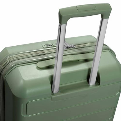 Traveler's Choice Pagosa Hardshell Expandable Luggage with Spinner Wheels, Green, 3-Piece Set (22/27/30) - color: Green, size: 3-Piece Set (22/27/30)