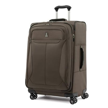 Travelpro Tourlite Softside 2-Piece Set, Expandable Luggage, 4 Spinner Wheels, Lightweight Suitcase, 21" Carry-On, 25" Checked Medium, Espresso Brown - color: Espresso, size: 2-Piece Set (21/25)