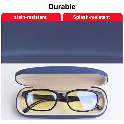 RayLove Unisex Hard Shell Eyeglasses Cases, Protective Case For Glasses - color: Blue