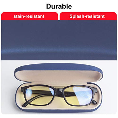 RayLove Unisex Hard Shell Eyeglasses Cases, Protective Case For Glasses - color: Blue