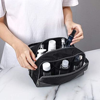 Gonex Travel Toiletry Bag for Men, Water Resistant Dopp Kit for Toiletries - color: Black