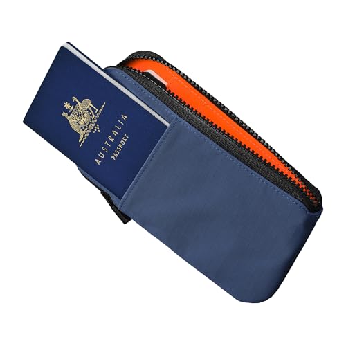 ALPAKA Zip Travel Wallet RFID Blocking Passport Holder Blue - color: Blue