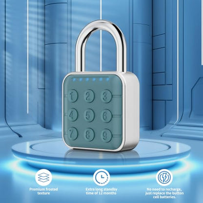 Locker Lock, 6-Digit Keypad Combination Lock for Gym Lockers - color: Deep Ocean Blue, size: 1 Pack