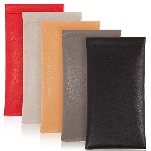 TRIUMPH VISION Eyeglass Case Glasses Case Soft Sunglass Pouch Sleeve 3 Pack - color: 5 Pack M