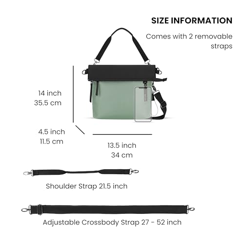 Sherpani Vale, Anti-Theft Crossbody Tote for Women - color: Black