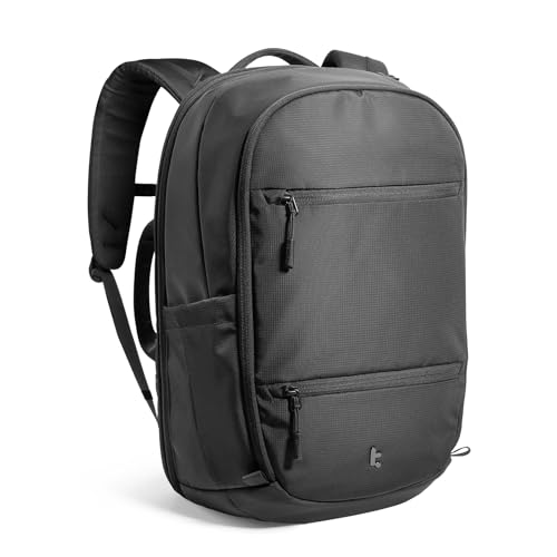 tomtoc Laptop Backpack 26L, Large Work Bag Fits 15.6-16 Inch Laptop - color: Black, size: 26L