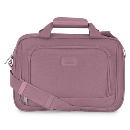 U.S. Traveler Rio Lightweight Softside Rolling Carry-on Suitcase, 4-Wheel Set, Mauve - color: Mauve, size: 22"/14"