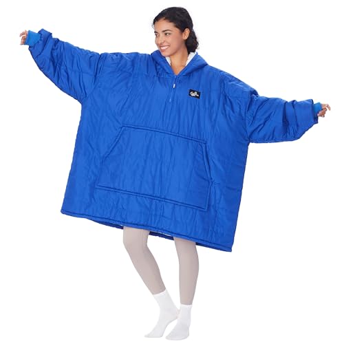Catalonia Outdoor Windproof Wearable Stadium Blanket, Oversized Waterproof Wearable Blanket Poncho