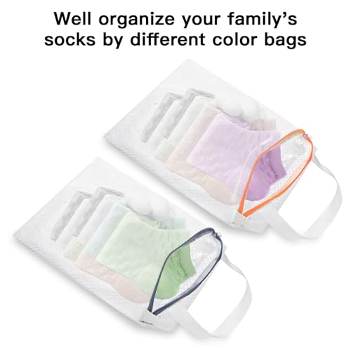 2-Pack Hanging Mesh Laundry Bags with Metal Hooks, 16x12 Inch - color: 2 PACK, size: 12*16in