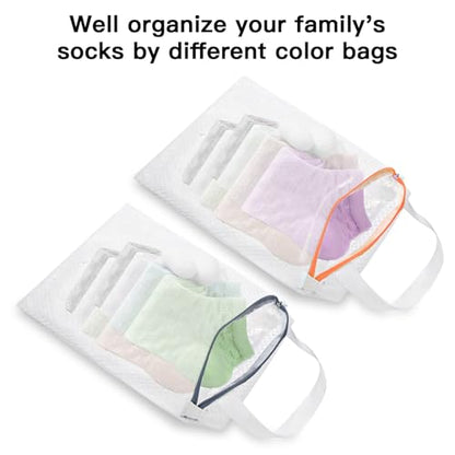 2-Pack Hanging Mesh Laundry Bags with Metal Hooks, 16x12 Inch - color: 2 PACK, size: 12*16in
