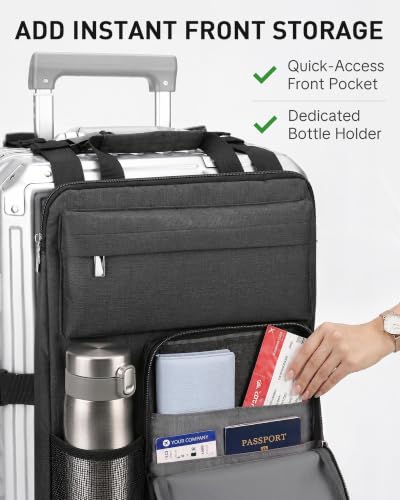 BS-VOG Over Luggage Organizer with Cup Holder, Suitcase Organizer Bag