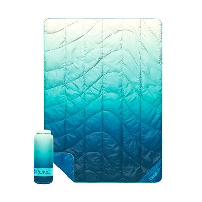 Rumpl Travel Puffy Ultra-Packable Blanket, Deepfoam Fade - color: Deepfoam Fade