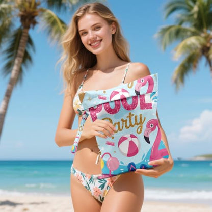 Pool Wet Dry Waterproof Bag, Travel Laundry Wet Bag for Swimsuit - color: Pool2