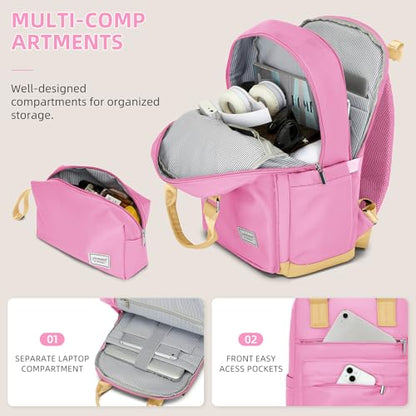 LARVENDER Expandable Carry on Luggage Sets 3 Piece Suitcases Set, Berry - color: Berry, size: 3 piece set(BP/TB/20)