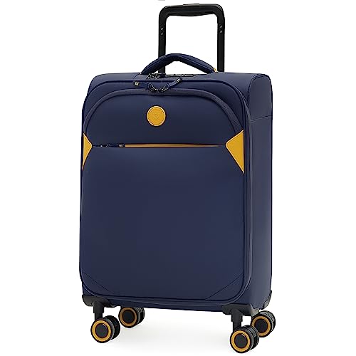 Verage Cambridge Lightweight Luggage Softside Expandable Spinner Wheel Suitcase (Navy, Carry-On 20-Inch) - color: Navy, size: 20-Inch