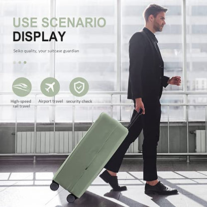 Travel Luggage Cover - Scratch-Resistant Fit 19-33 Inch, Cyan, 3XL - color: Cyan, size: 32-33 inch